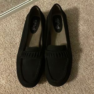 Black euro soft loafers